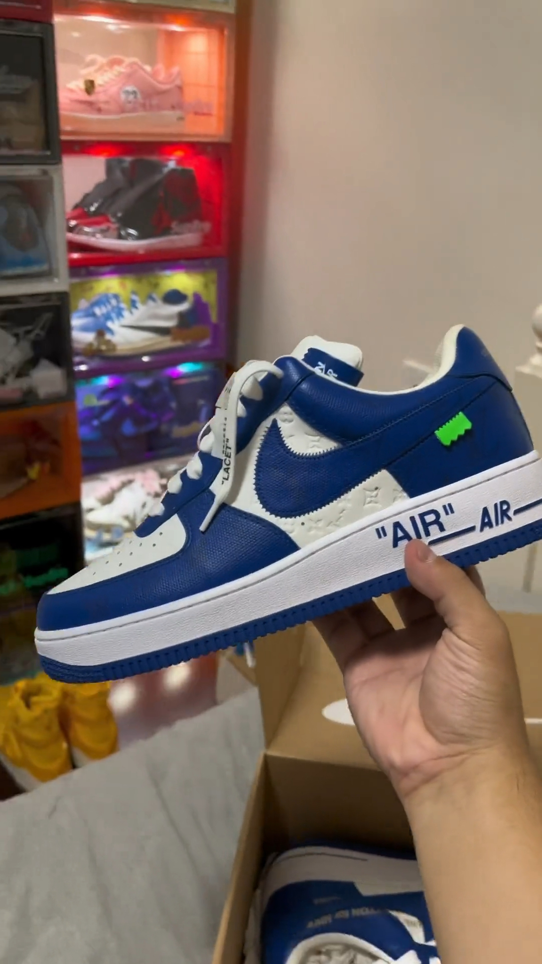 lv联名空军一号白蓝开箱分享