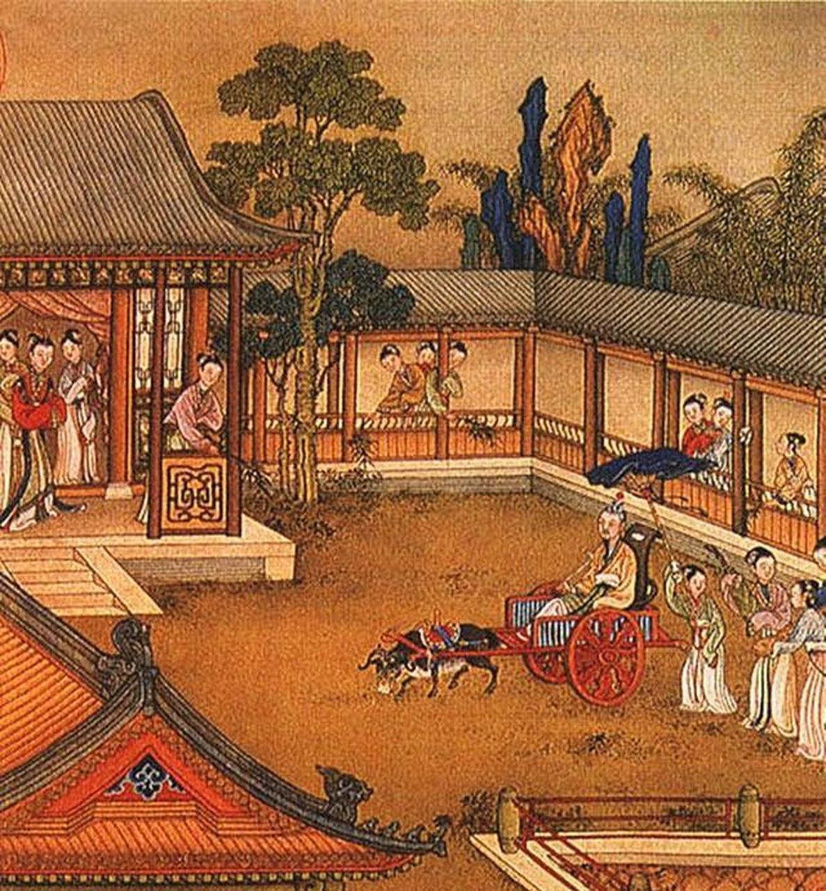 历史人物故事# 司马炎——羊车望幸 晋武帝泰始九年(公元273年)七月