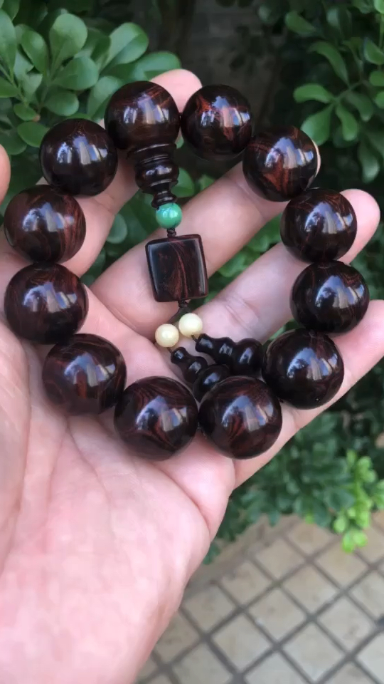 高级感,海南黄花梨,紫油梨,对眼,2.0手串,文玩珍藏