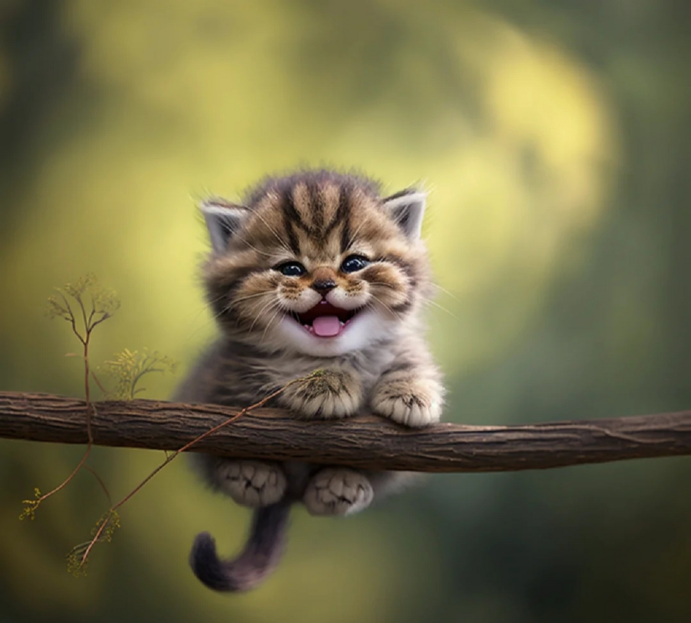 得意忘形的小猫咪