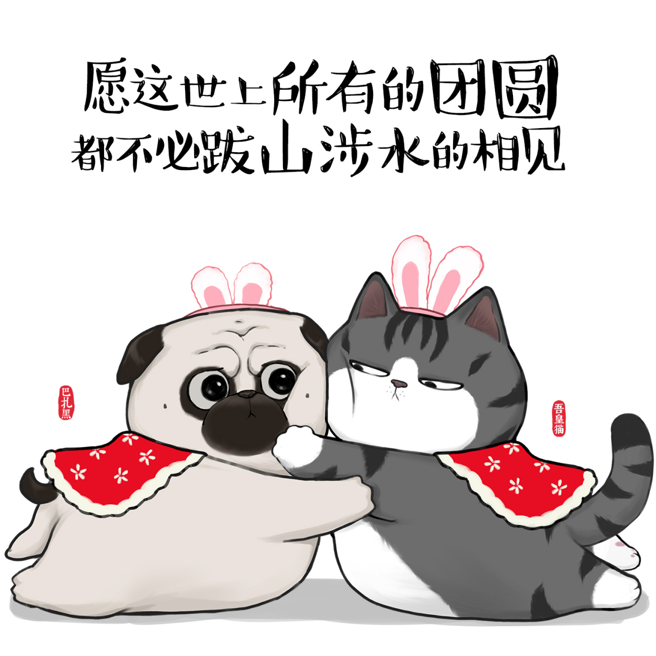 除夕快乐![心][心][心]#吾皇巴扎黑##吾皇猫##除夕