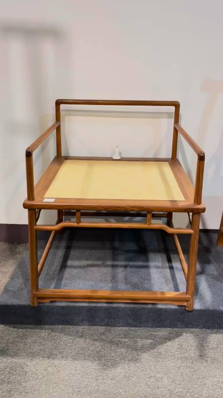 明式家具,白酸枝攒藤面,禅椅-度小视