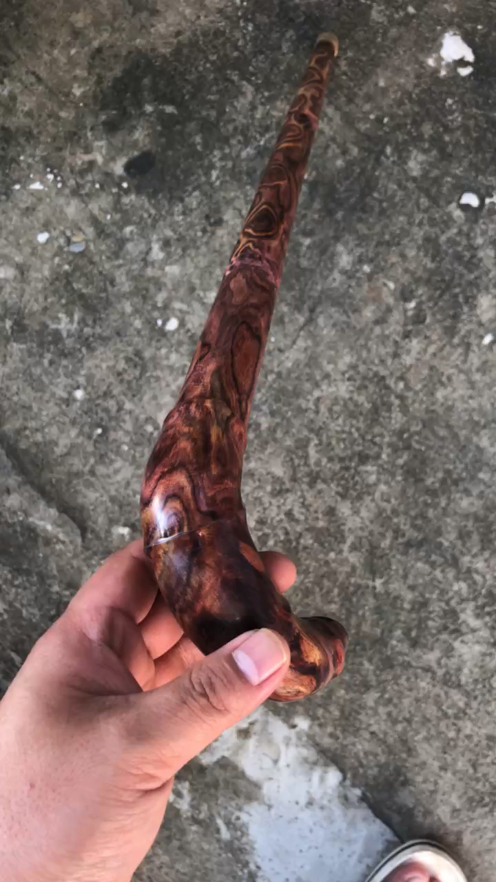 海南黄花梨拐杖