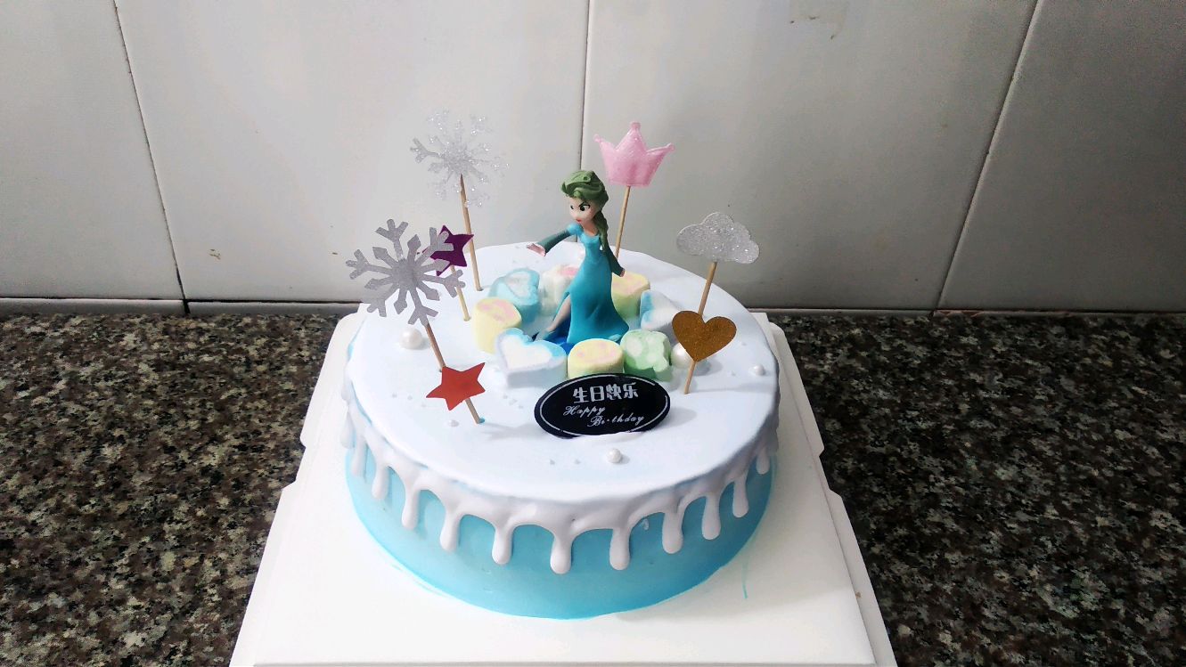 生日蛋糕最近流行网红了女儿打开一看漂亮极了