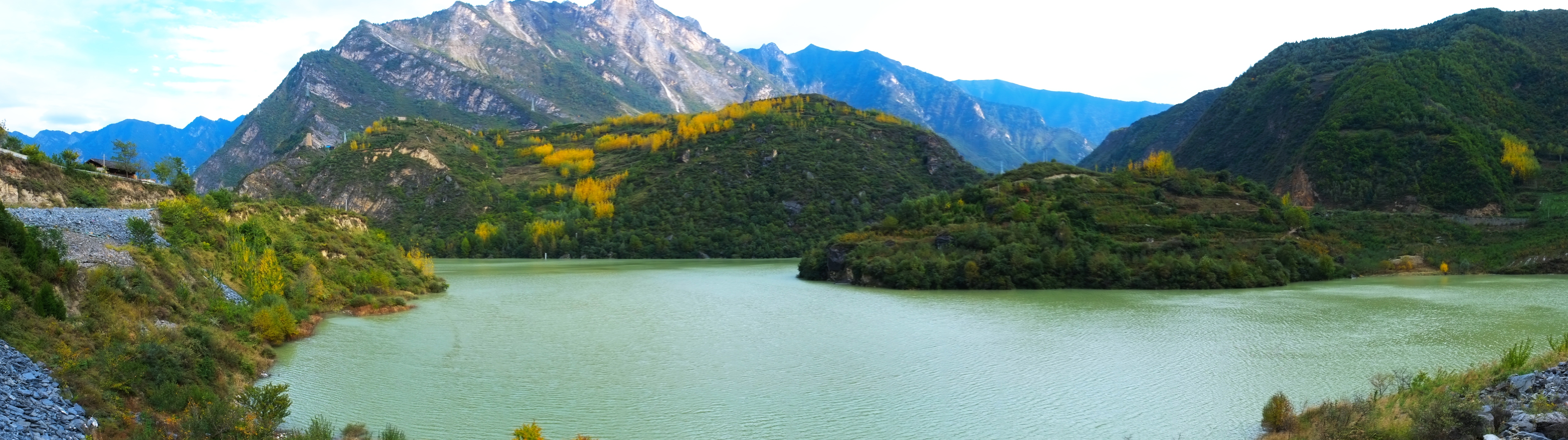 四川旅游一一叠溪海子风景