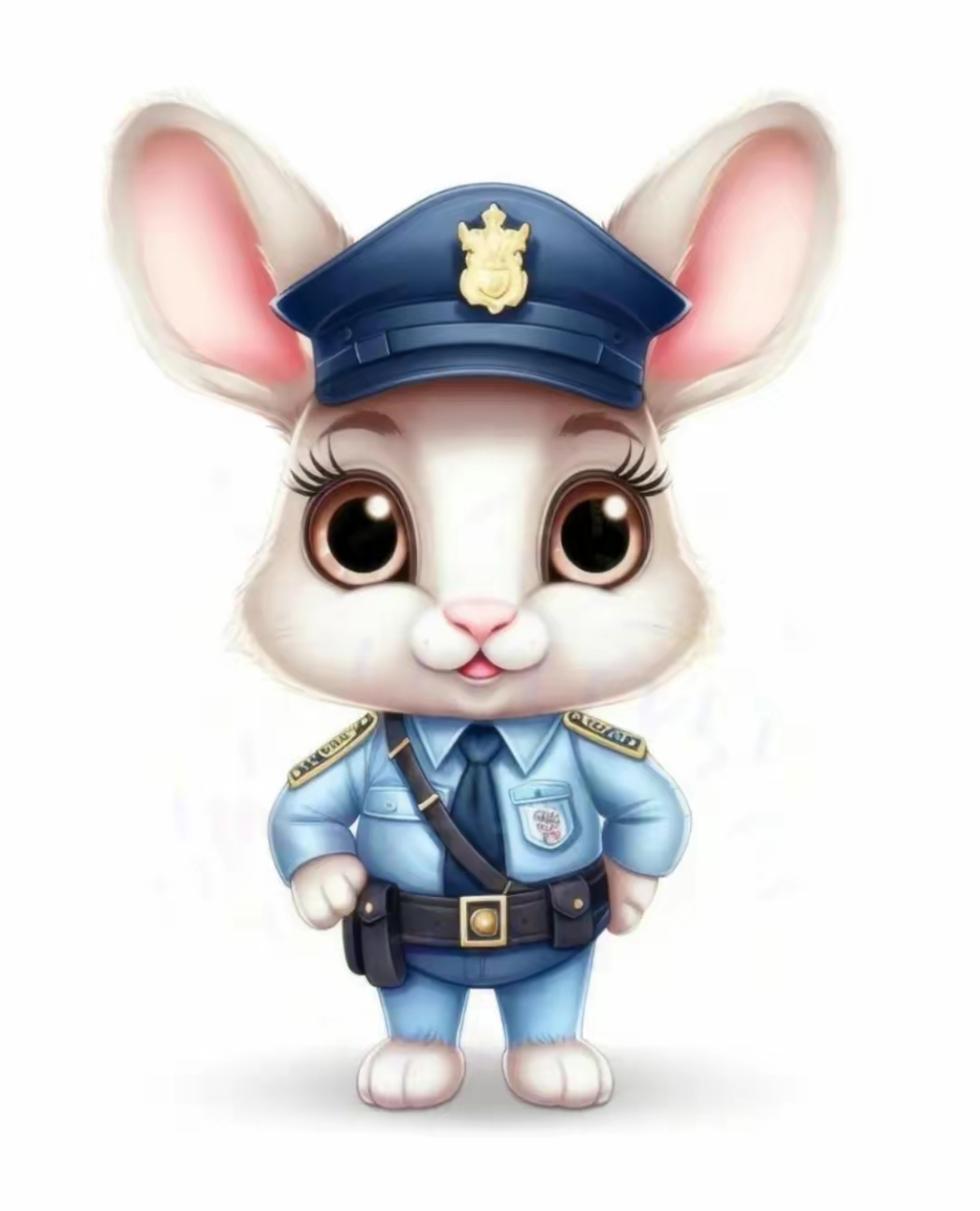 玩转兔年,兔子兔警长来了,别干坏事哟