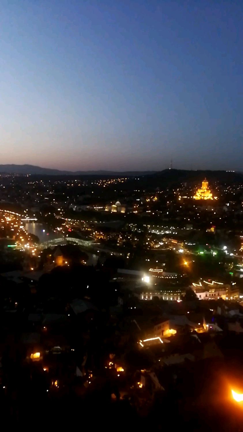 格鲁吉亚首都第比利斯夜景