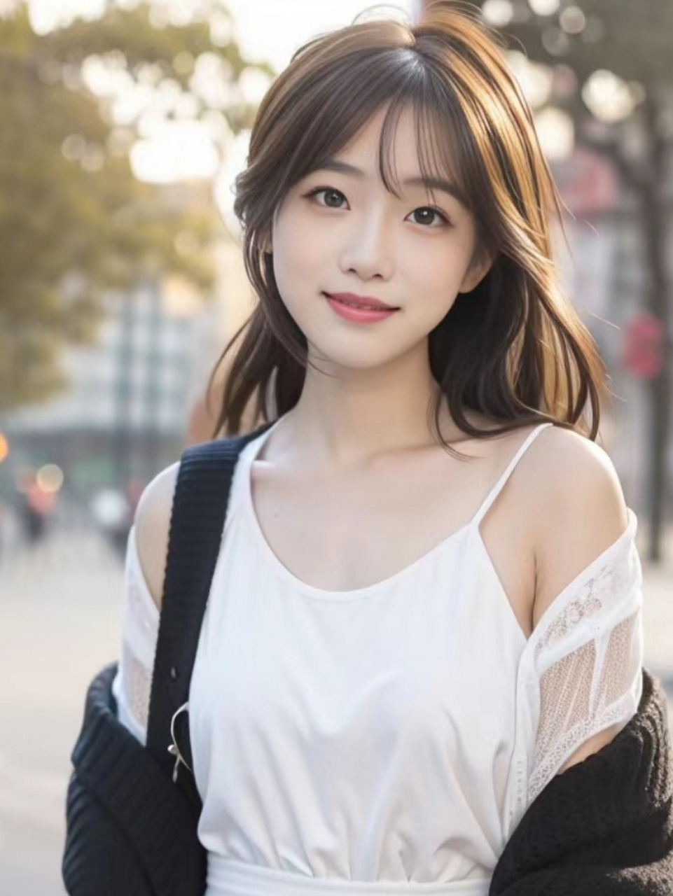 她那自信从容的举止和坚定不移的目光吸引着人们的目光.