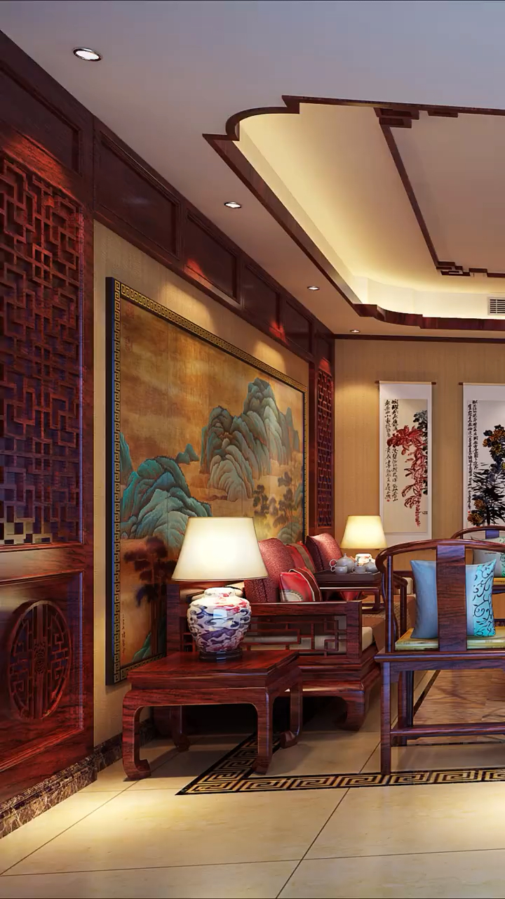 中式设计装修 #全屋整装