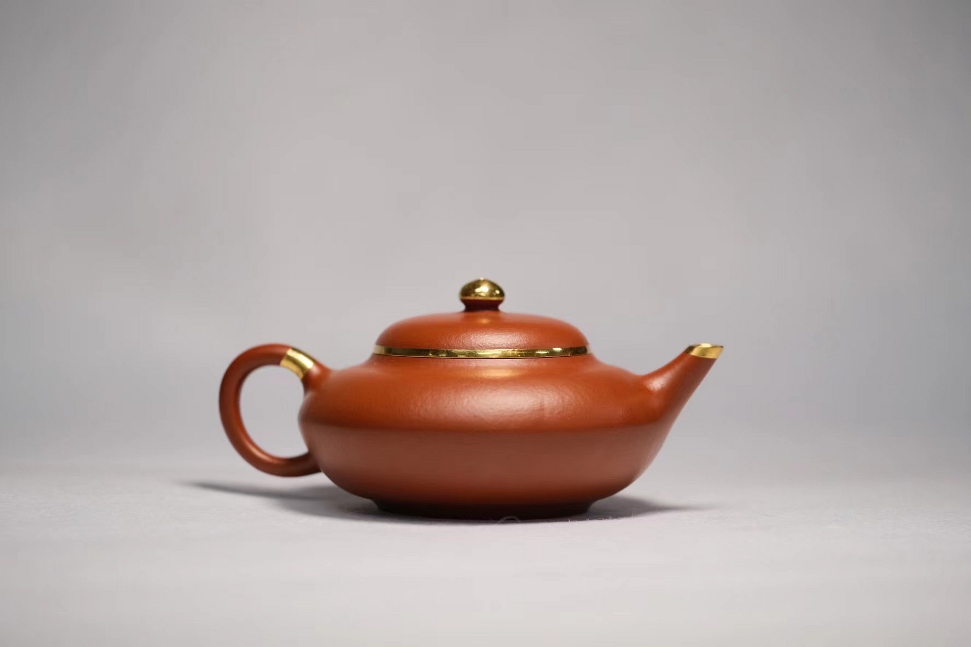 老朱泥 小合欢,全手工制 160cc,内推孔 包金 超好看!