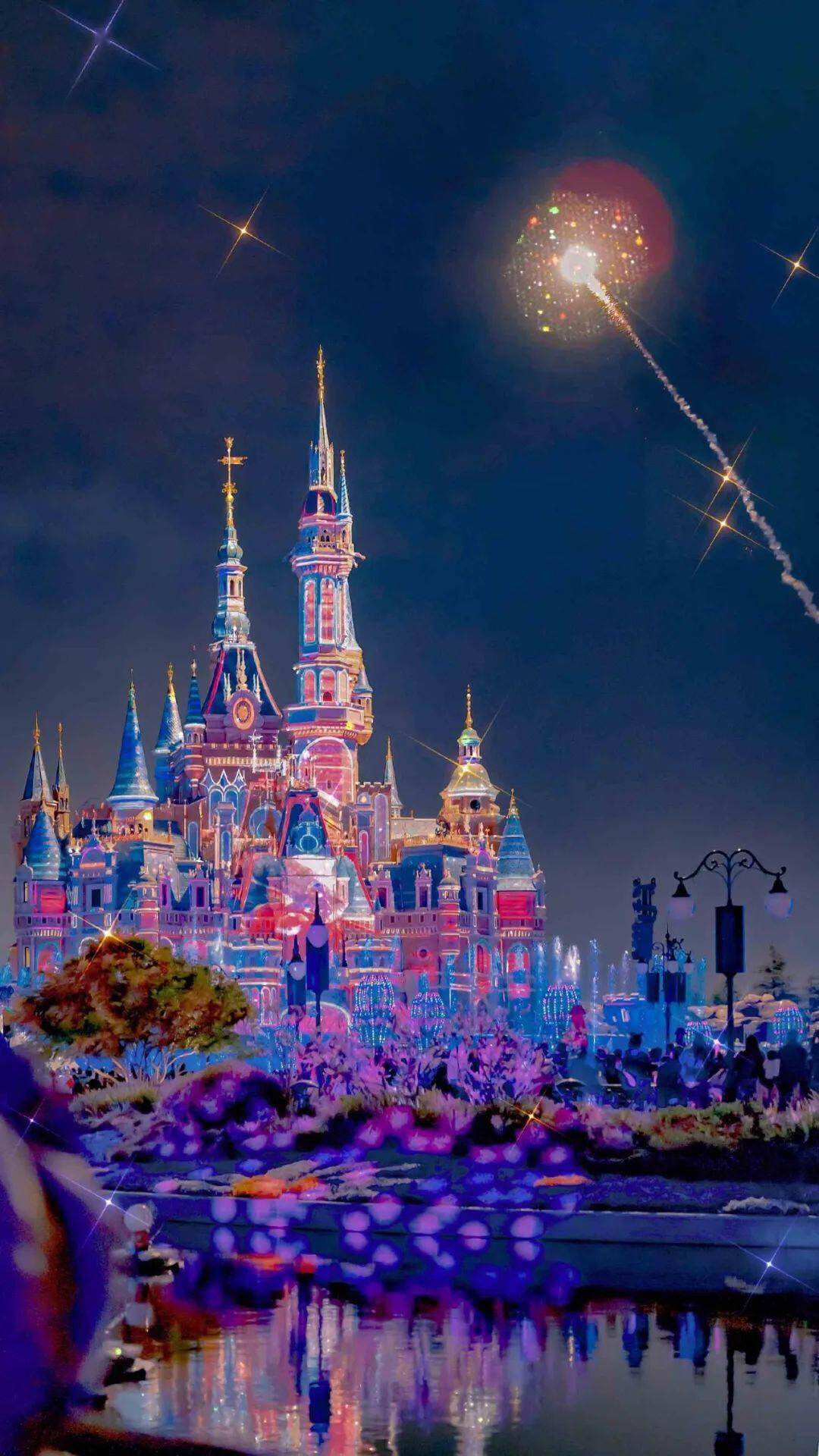 迪士尼城堡抖音背景图图片
