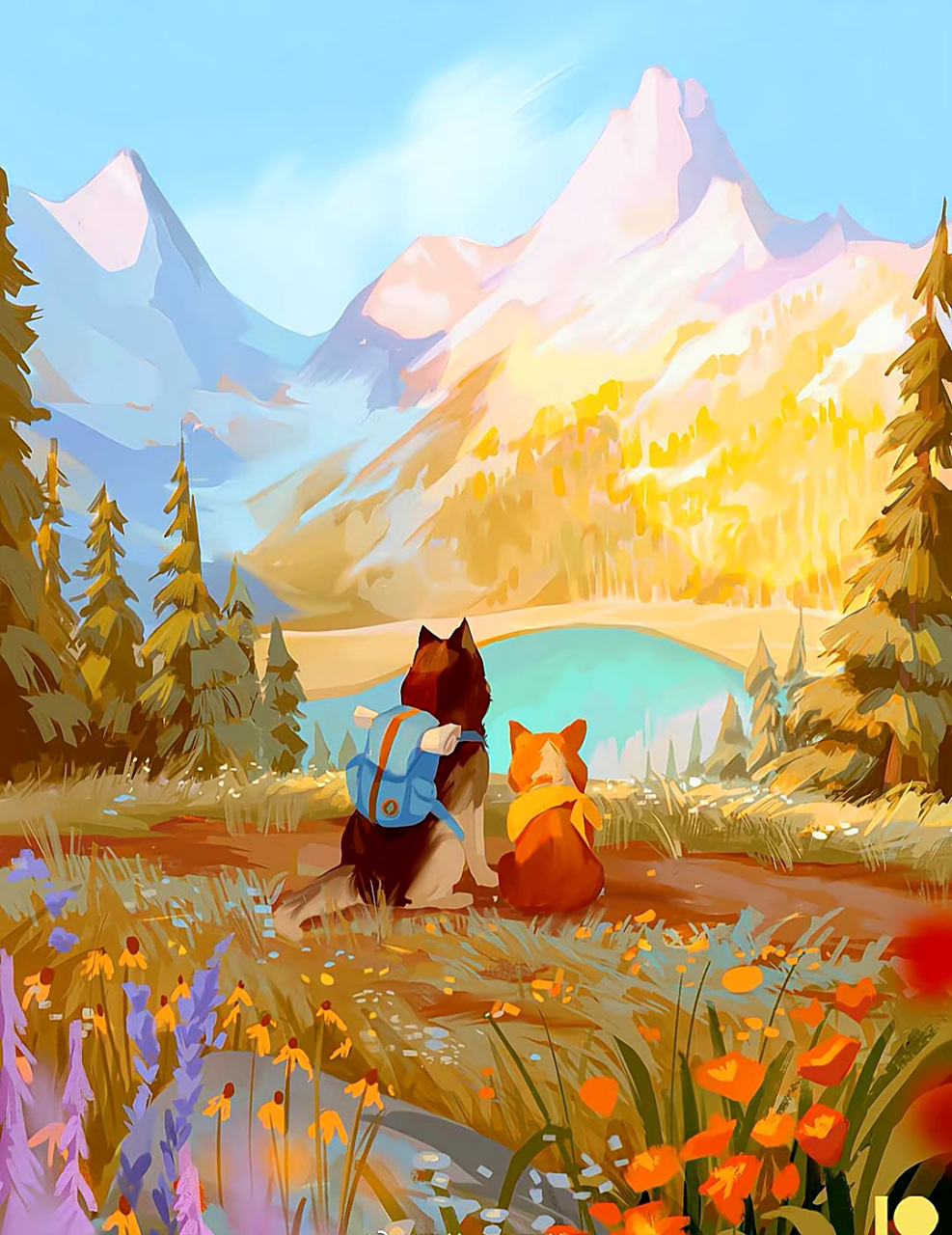 温暖的阳光洒遍每一个角落,画师maxine vee温馨空灵插画欣赏.