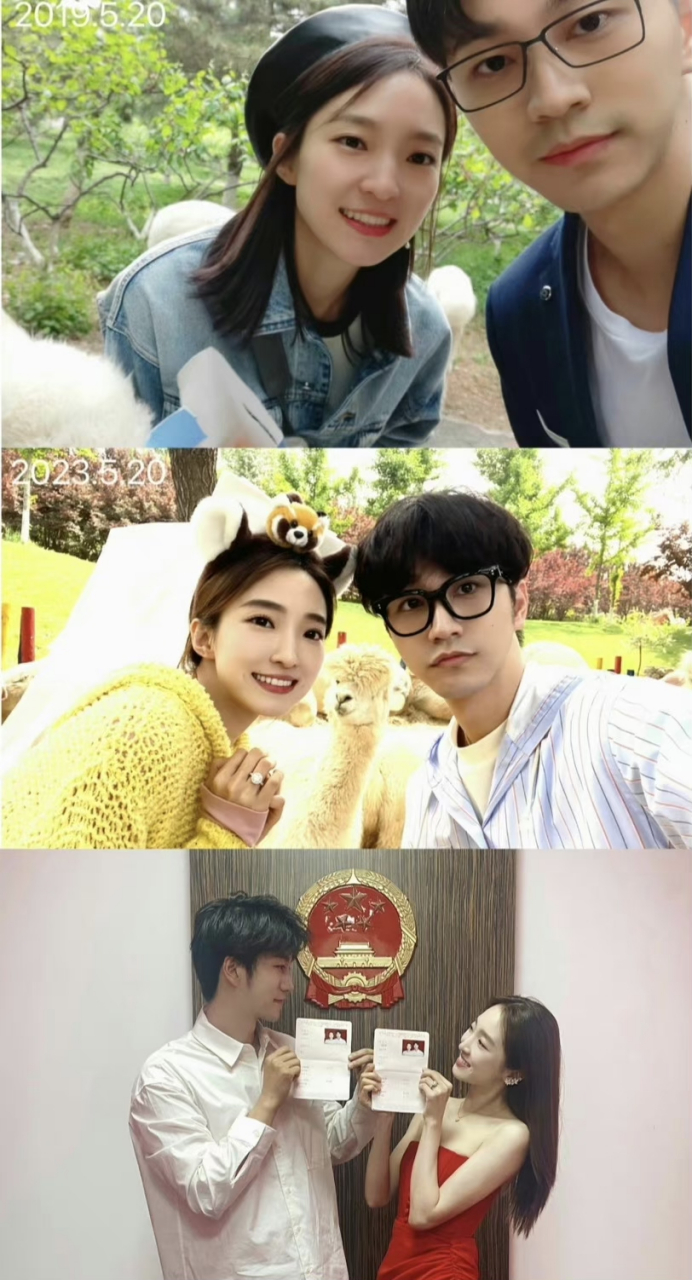 杨凯雯赵琦君领证# #赵琦君杨凯雯领证# 从节目到结婚,我嗑的cp 磷圹