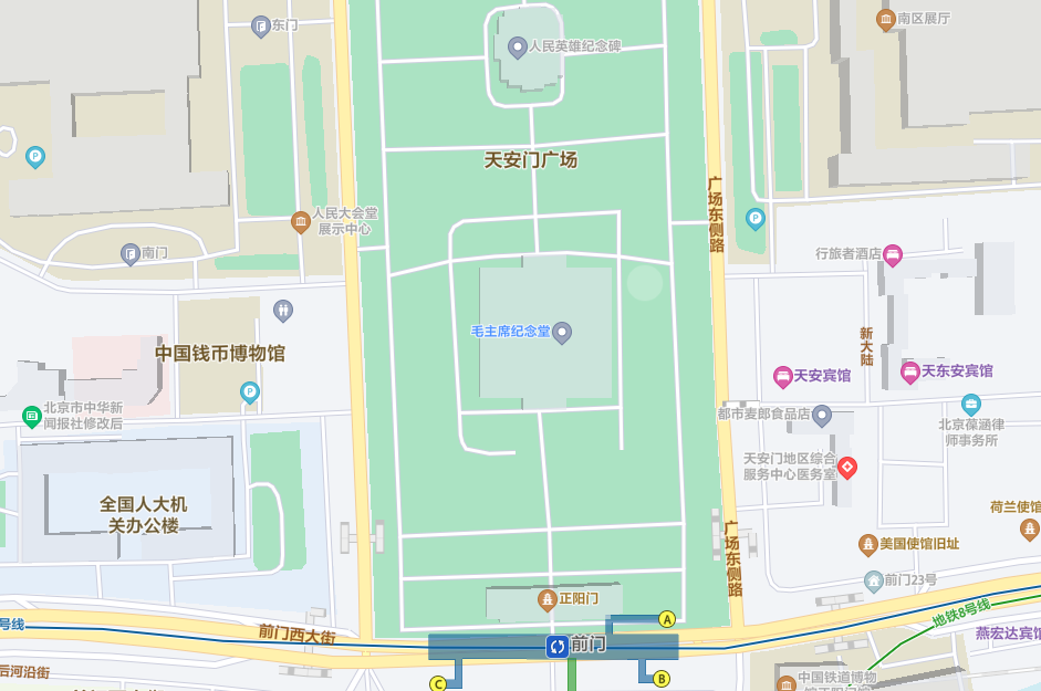 北京正阳门地图图片