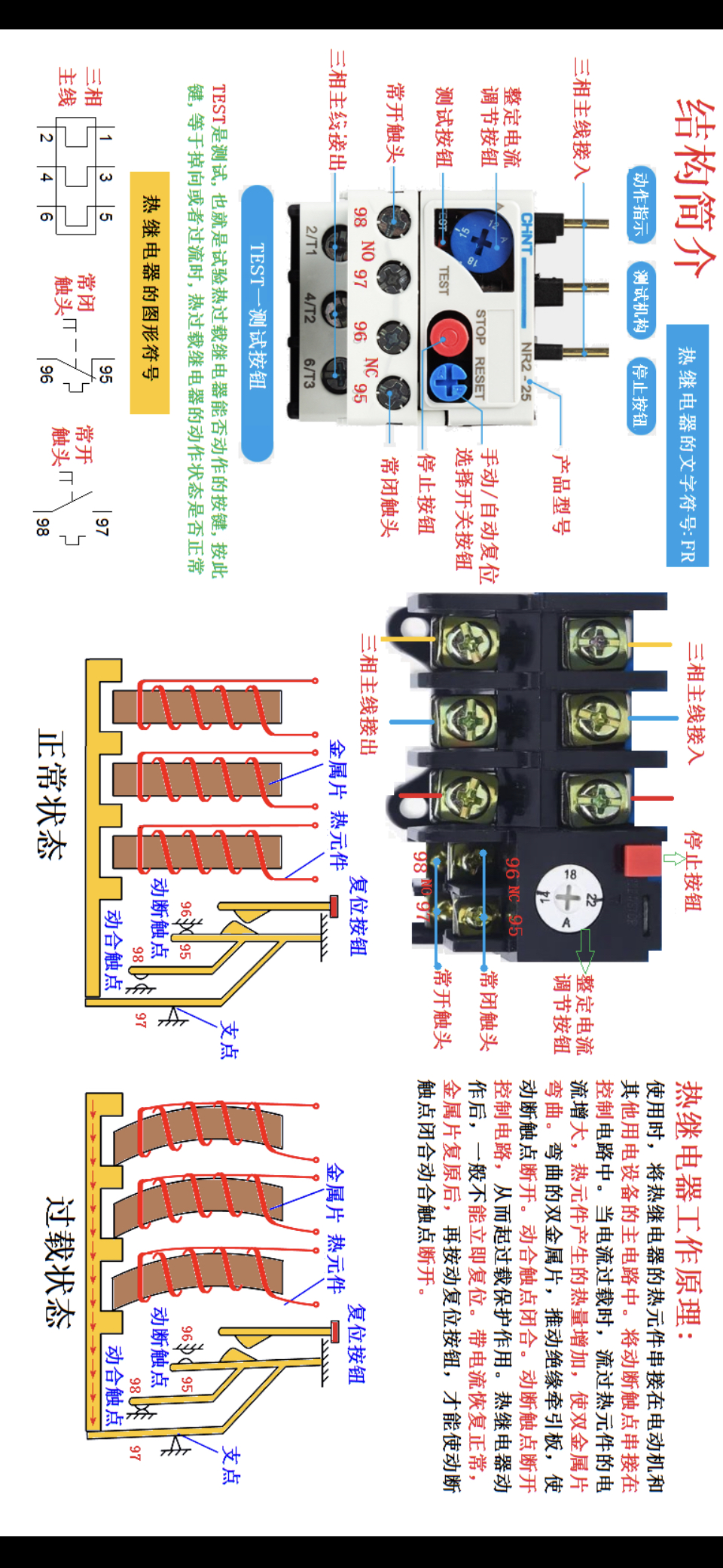 热继电器工作原理   使用时