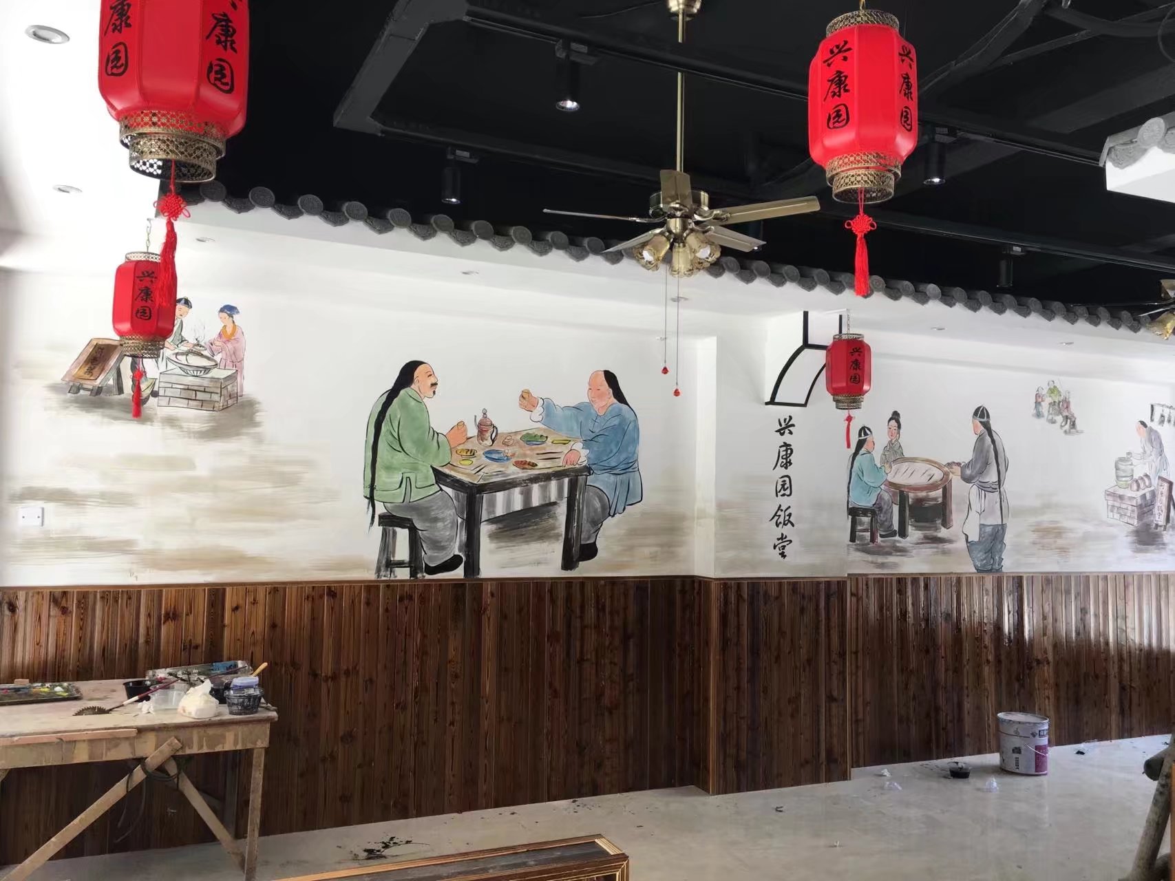 辽阳墙绘彩绘手绘墙画壁画