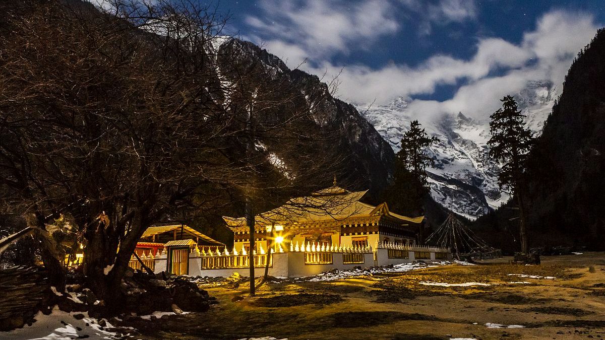 徒步者的天堂,云南雨崩村