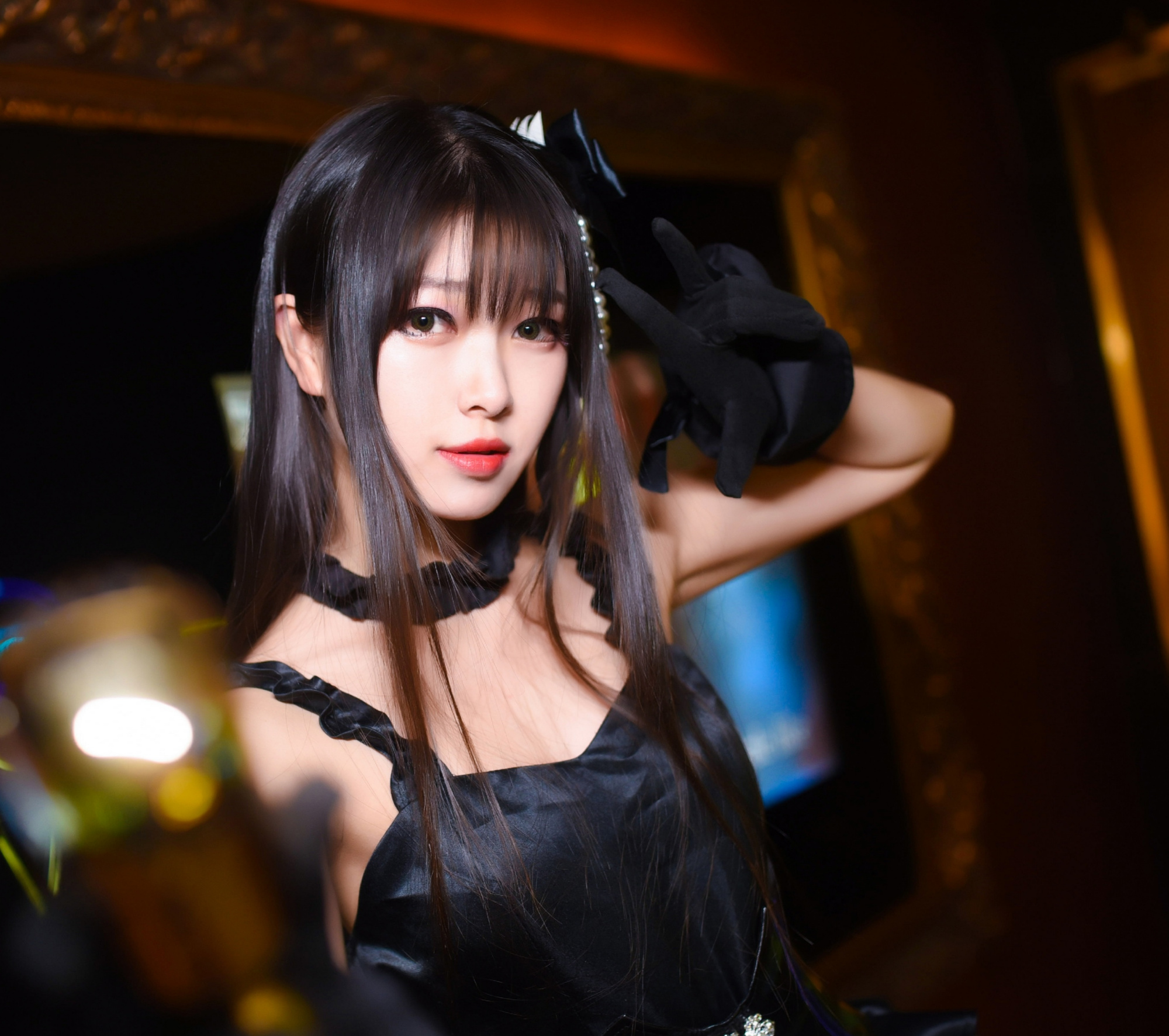 《偶像大师》涉谷凛cos,一身御姐的气质,却长着张娃娃的脸