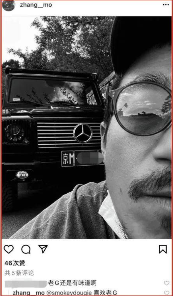 张国立儿子张默现状曝光,开千万豪车抽顶级雪茄,胡子拉碴显憔悴