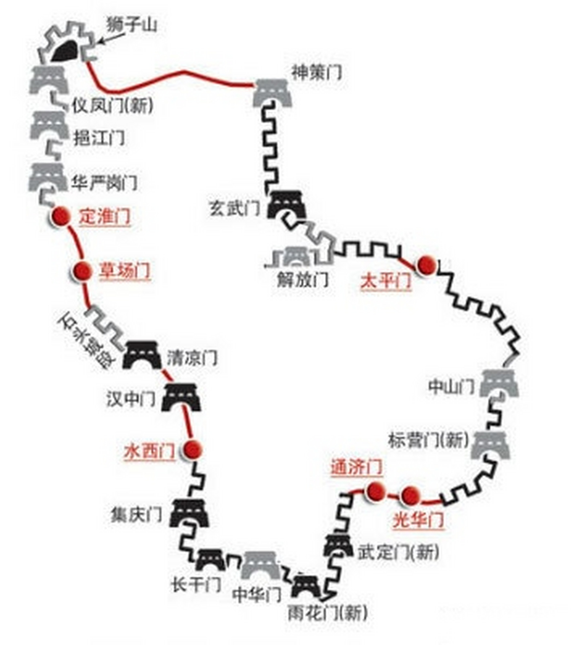 南京的城门分布酷似朱元璋的脸型:明朝开国皇帝朱元璋定都南京大兴