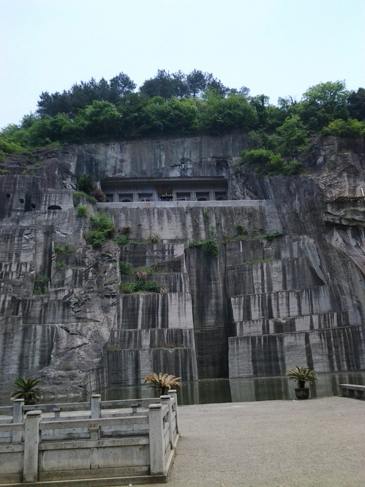 新昌大佛寺,是浙江著名的寺庙,还有很多的木化石