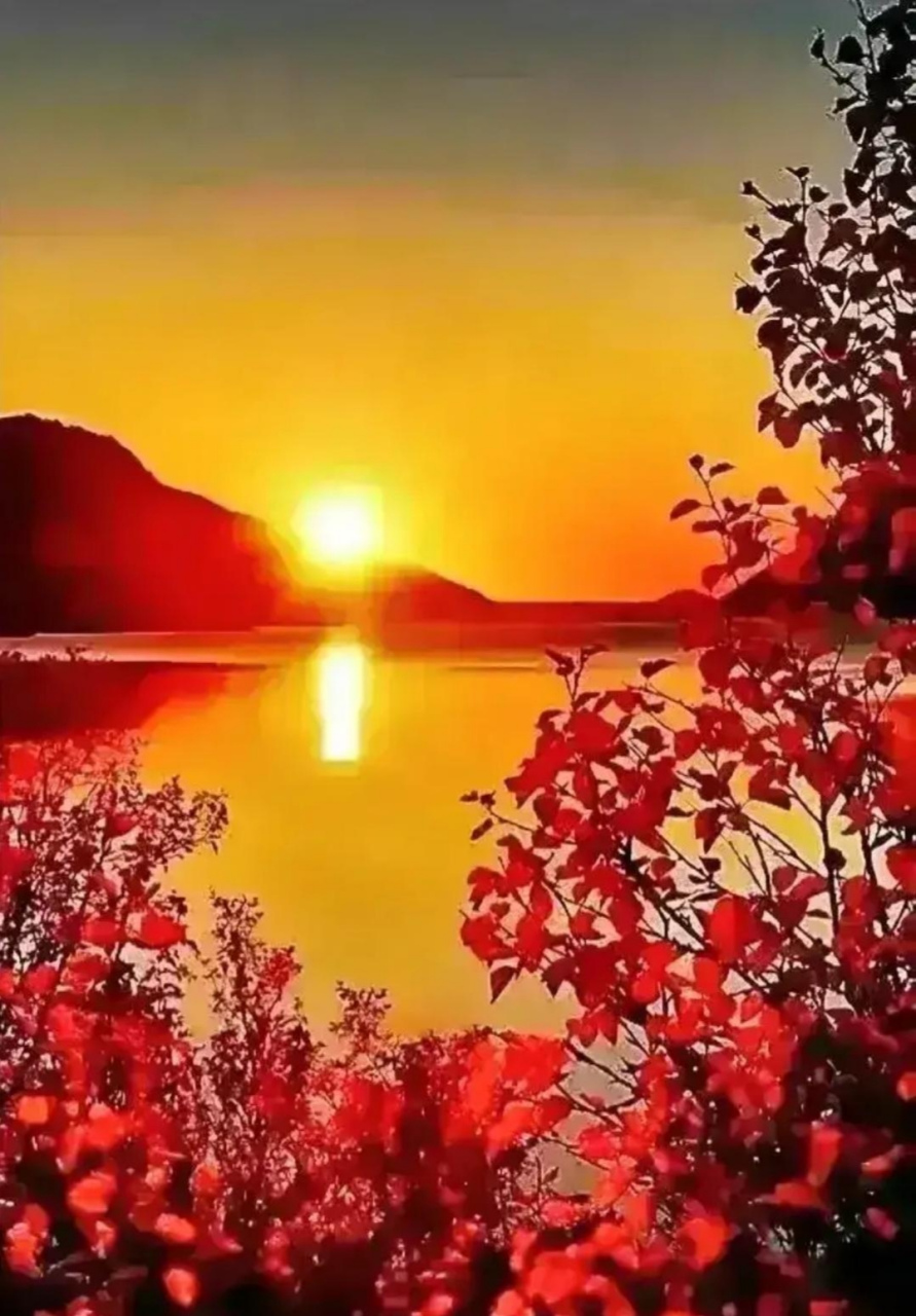 乡村美景:乡约黄昏后,几度夕阳红