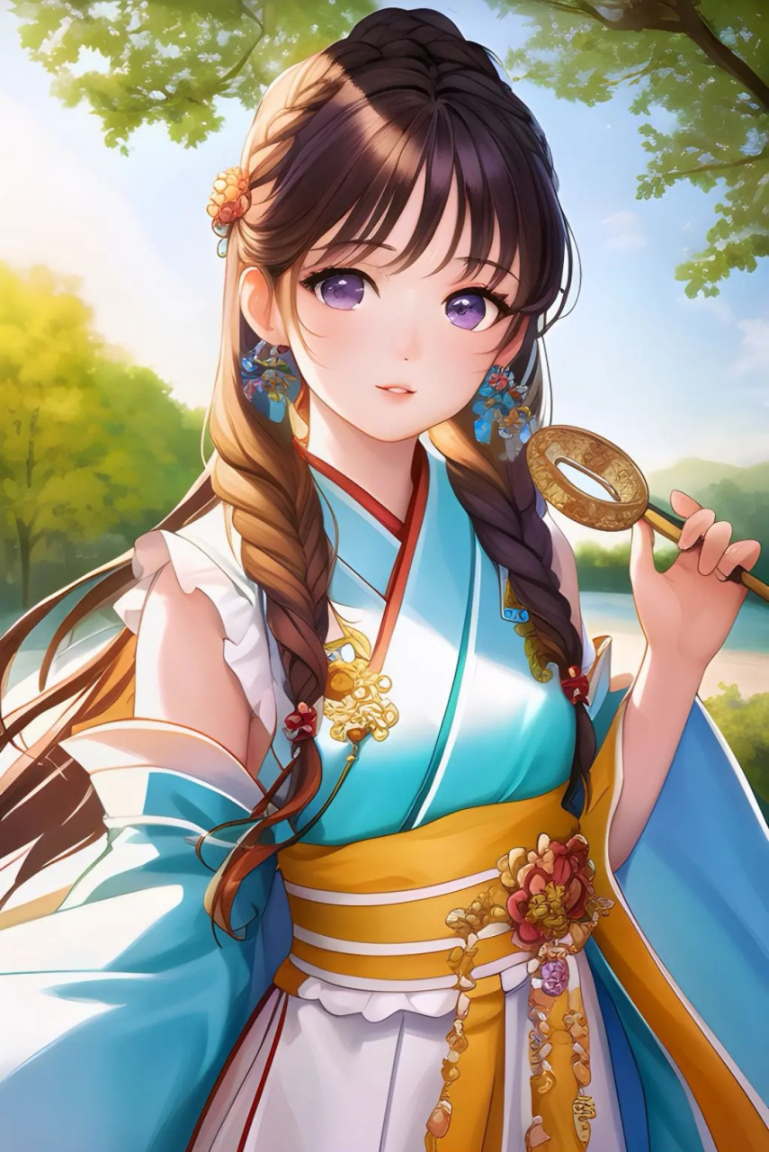 二次元和服小姐姐