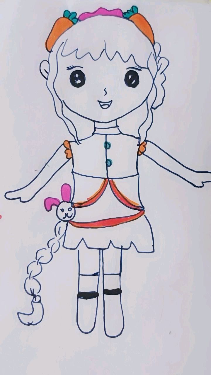 幼儿儿童简笔画画小舞