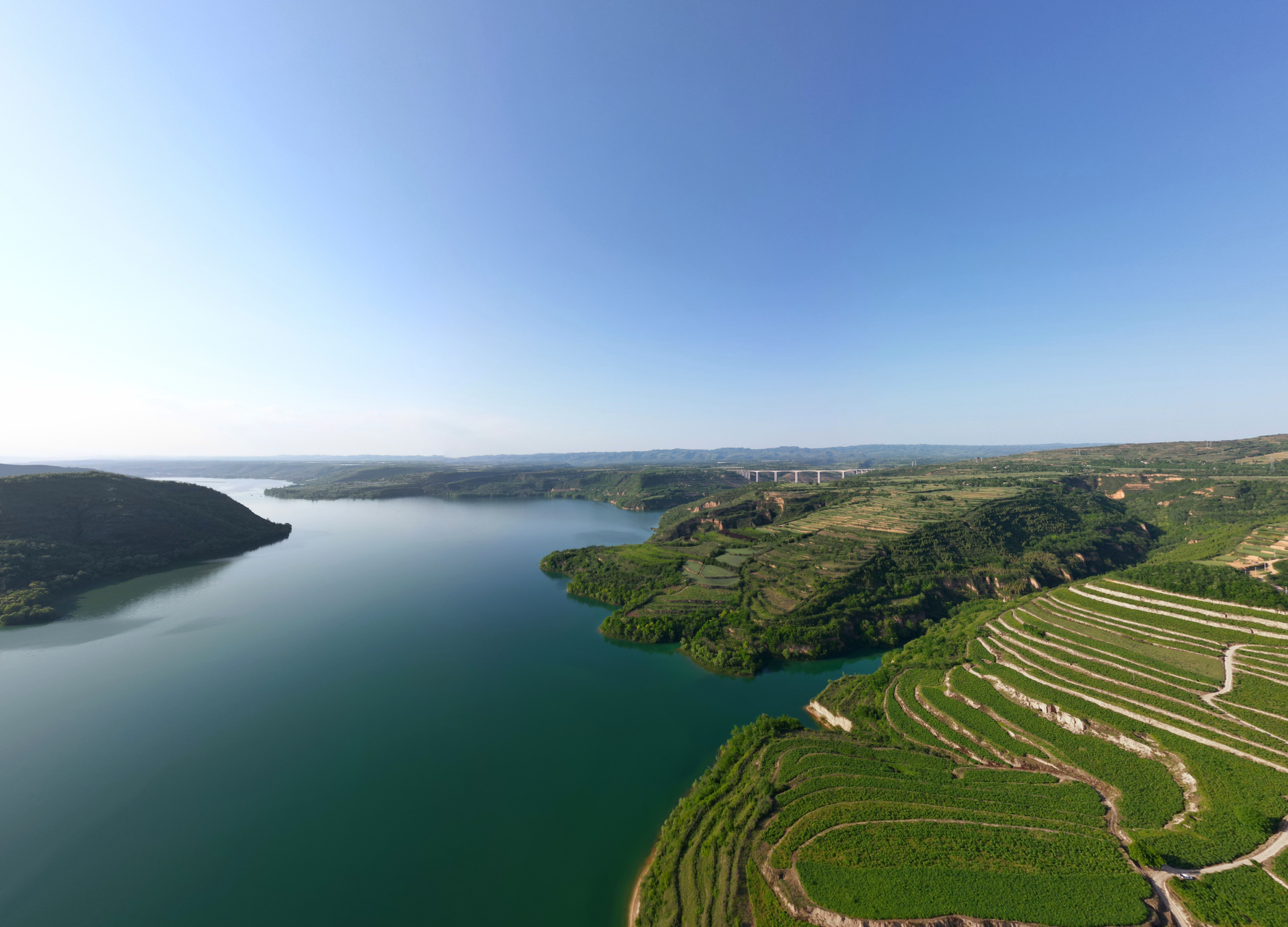 宝鸡冯家山水库,美景无处不在.