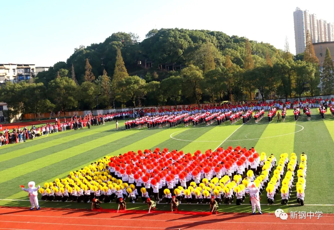 新钢中学校运会开幕式:活力团体操惊艳亮相 个性十足点亮青春