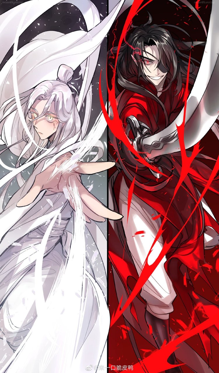 天官赐福##漫画#  厄命 若邪拟人,太飒了,随主人啊!