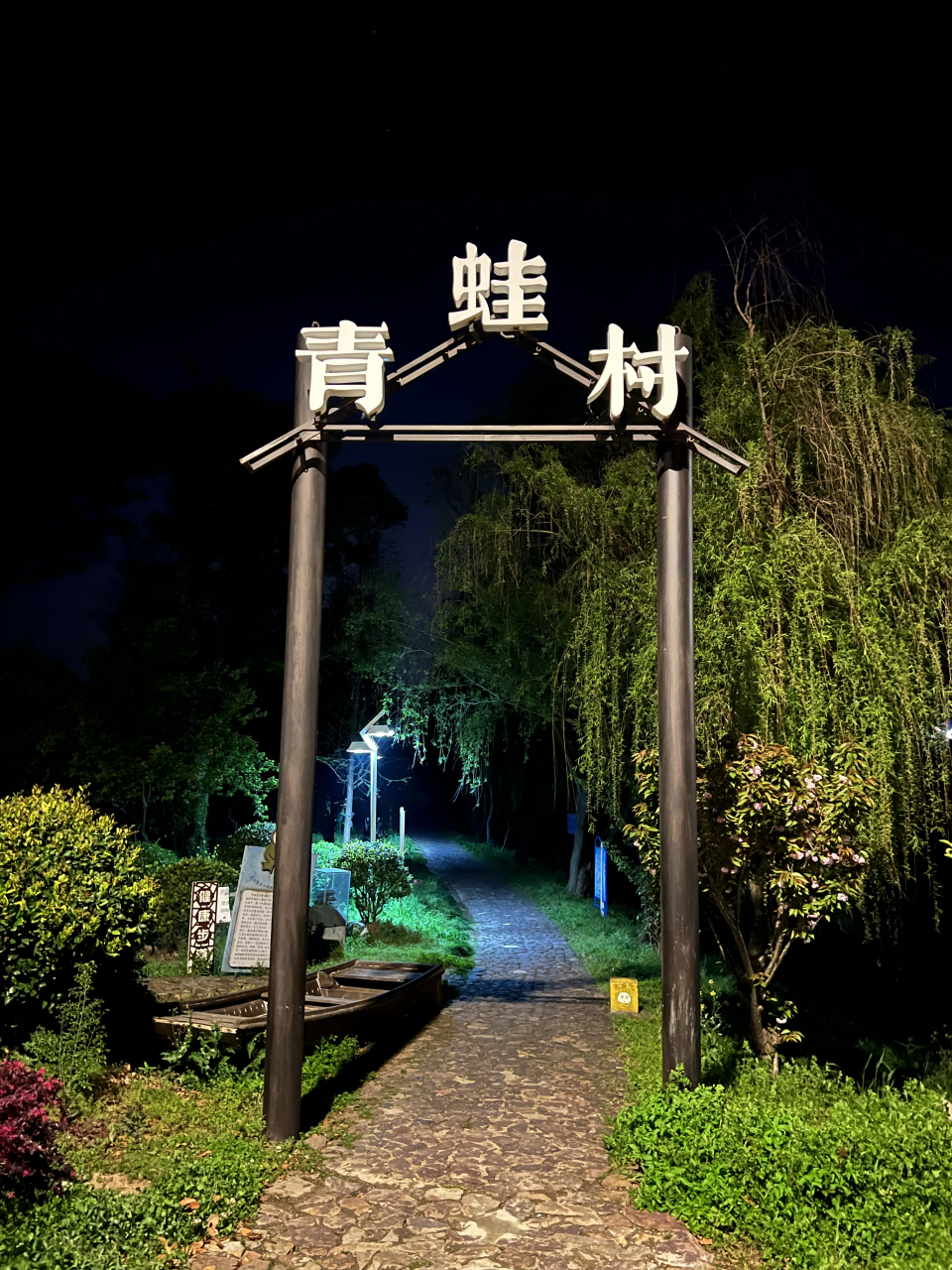 夜游苏州东山青蛙村,中国极少数(不敢说唯一)以青蛙为主题的村落,可惜