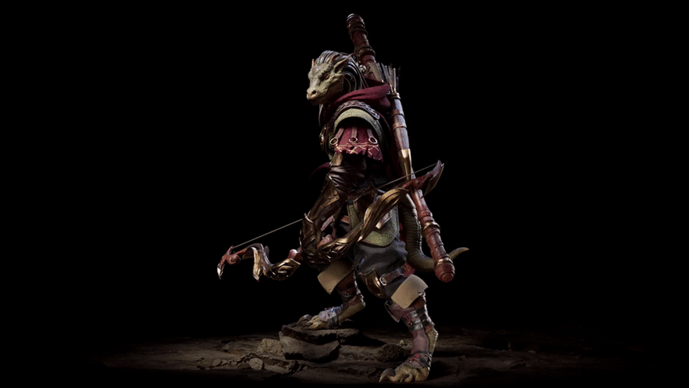 建模欣赏:krothos/蜥蜴战士, by nilian studios.