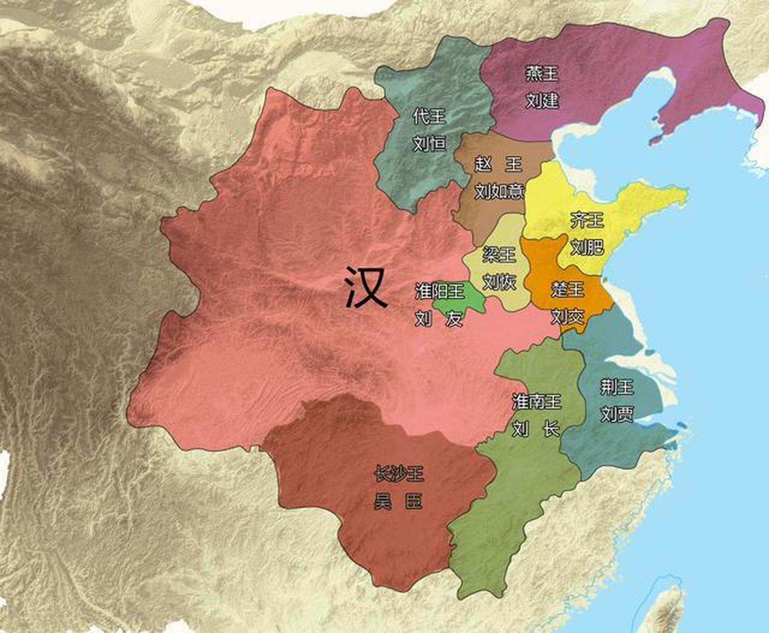 汉武帝时的版图图片