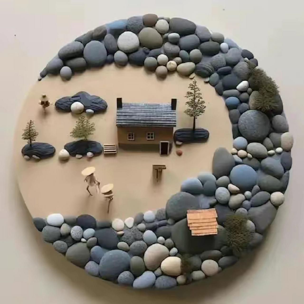 好漂亮的石头拼图,快收藏起来和宝贝一起玩吧!