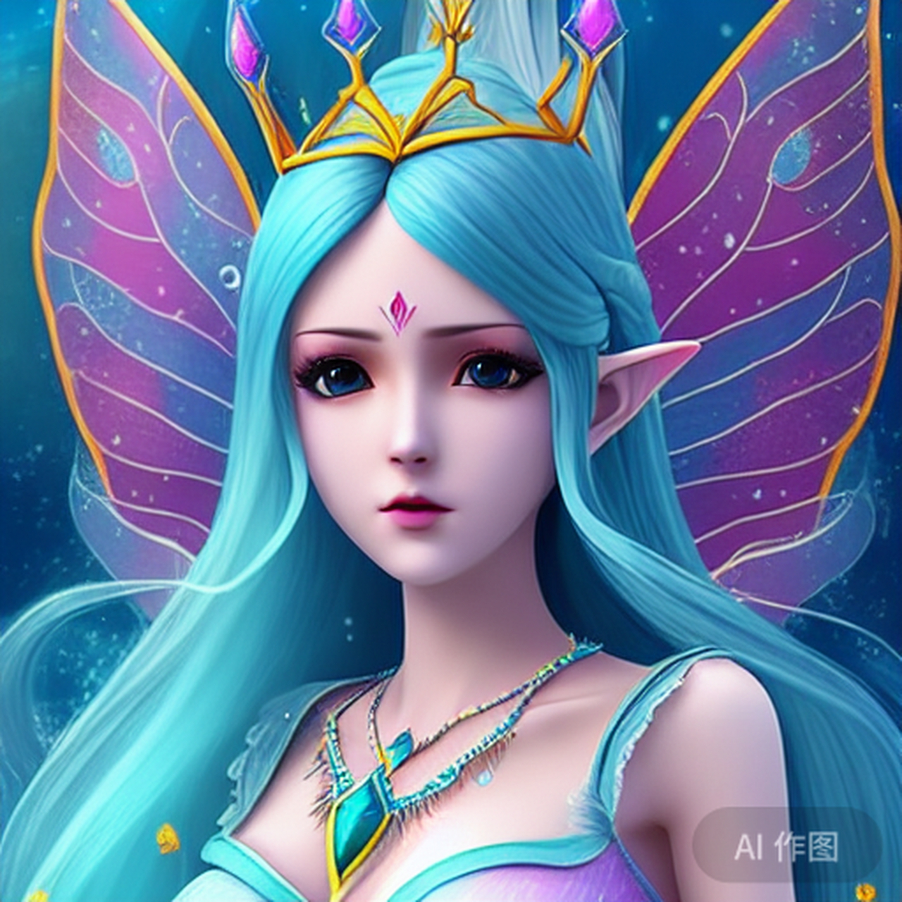 果然,百度ai绘画能力越来越好了. 这全新的叶罗丽仙子有几分像