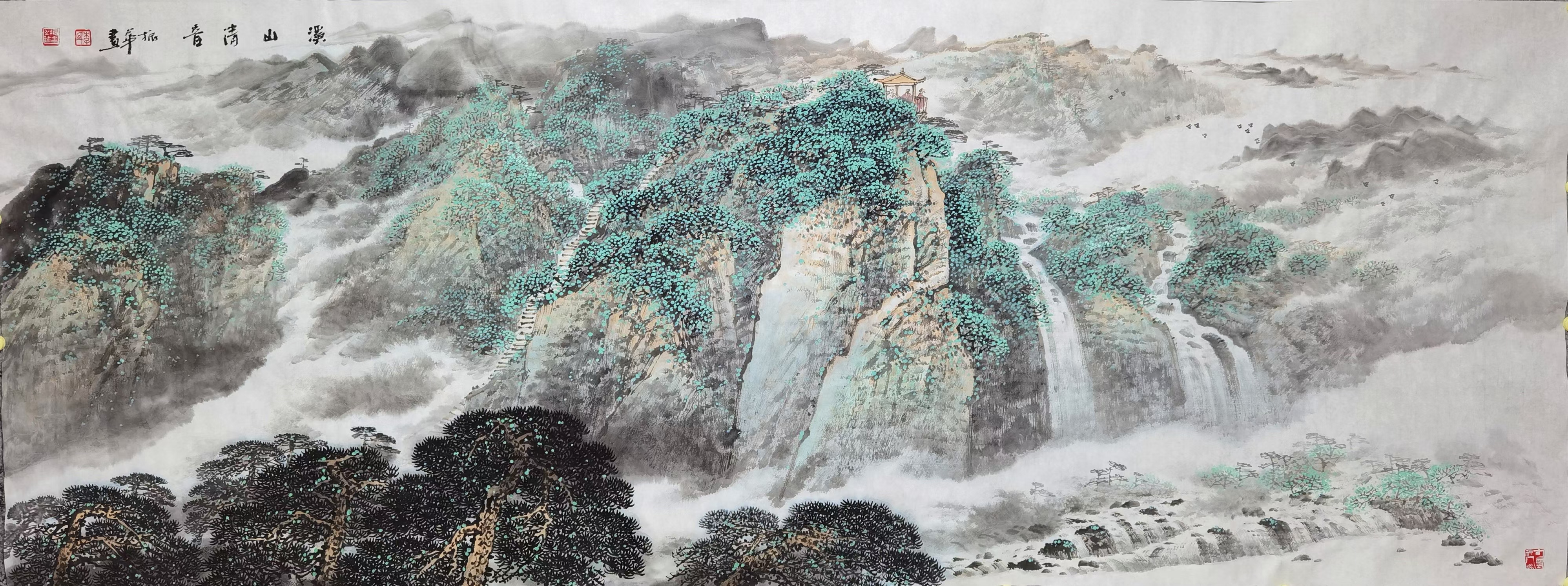 李振华厅堂山水系列作品