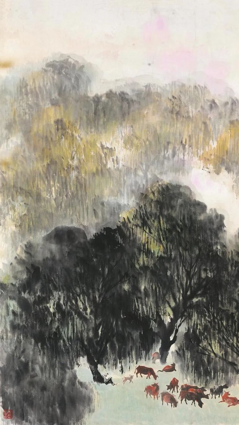 艺海拾贝丨中国画阔远式构图的特点