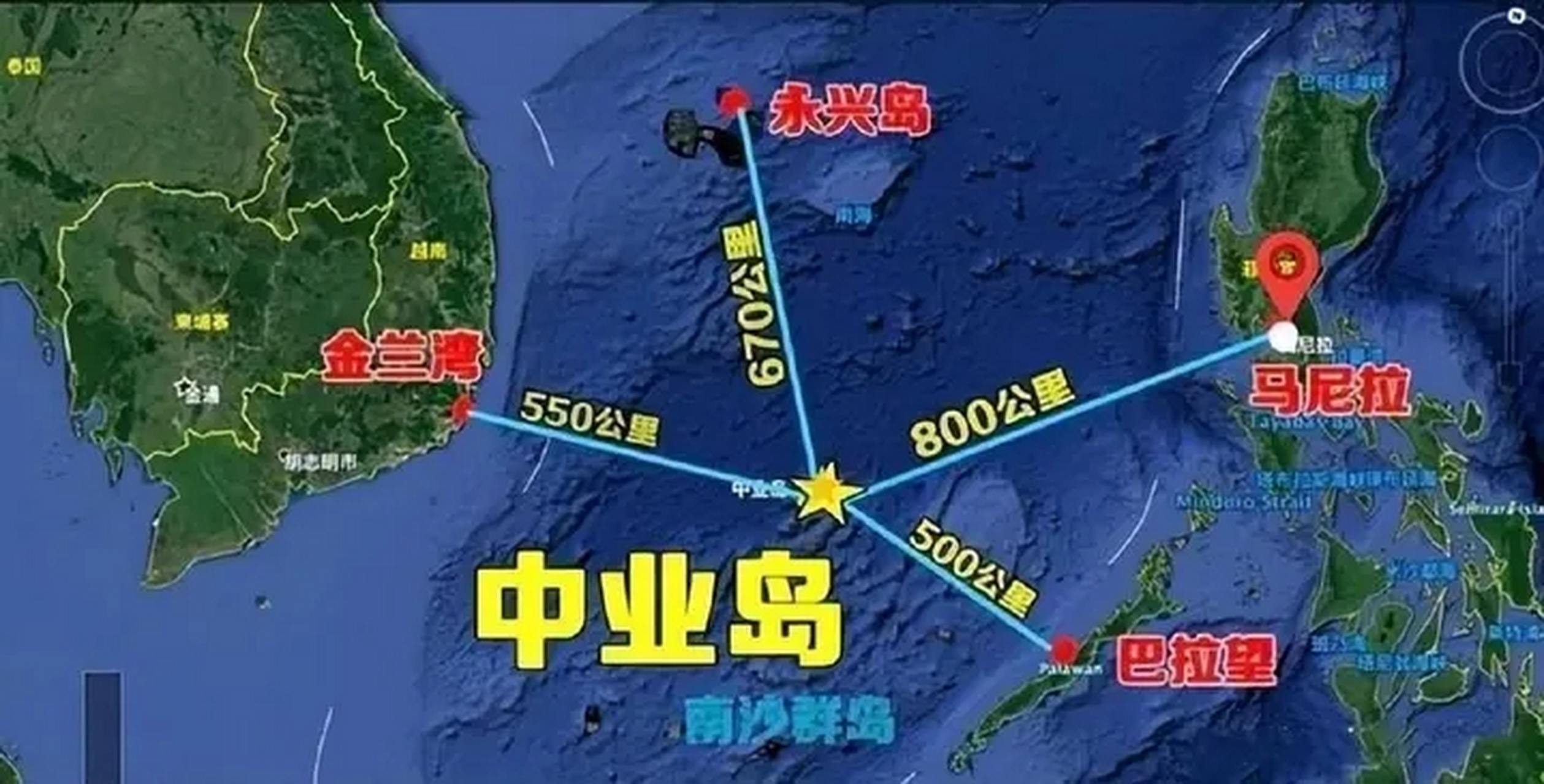中国南沙群岛实际控制图片
