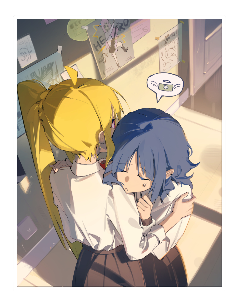 画师:nyansky-m,屑凉来问虹夏妈妈借money(小波奇