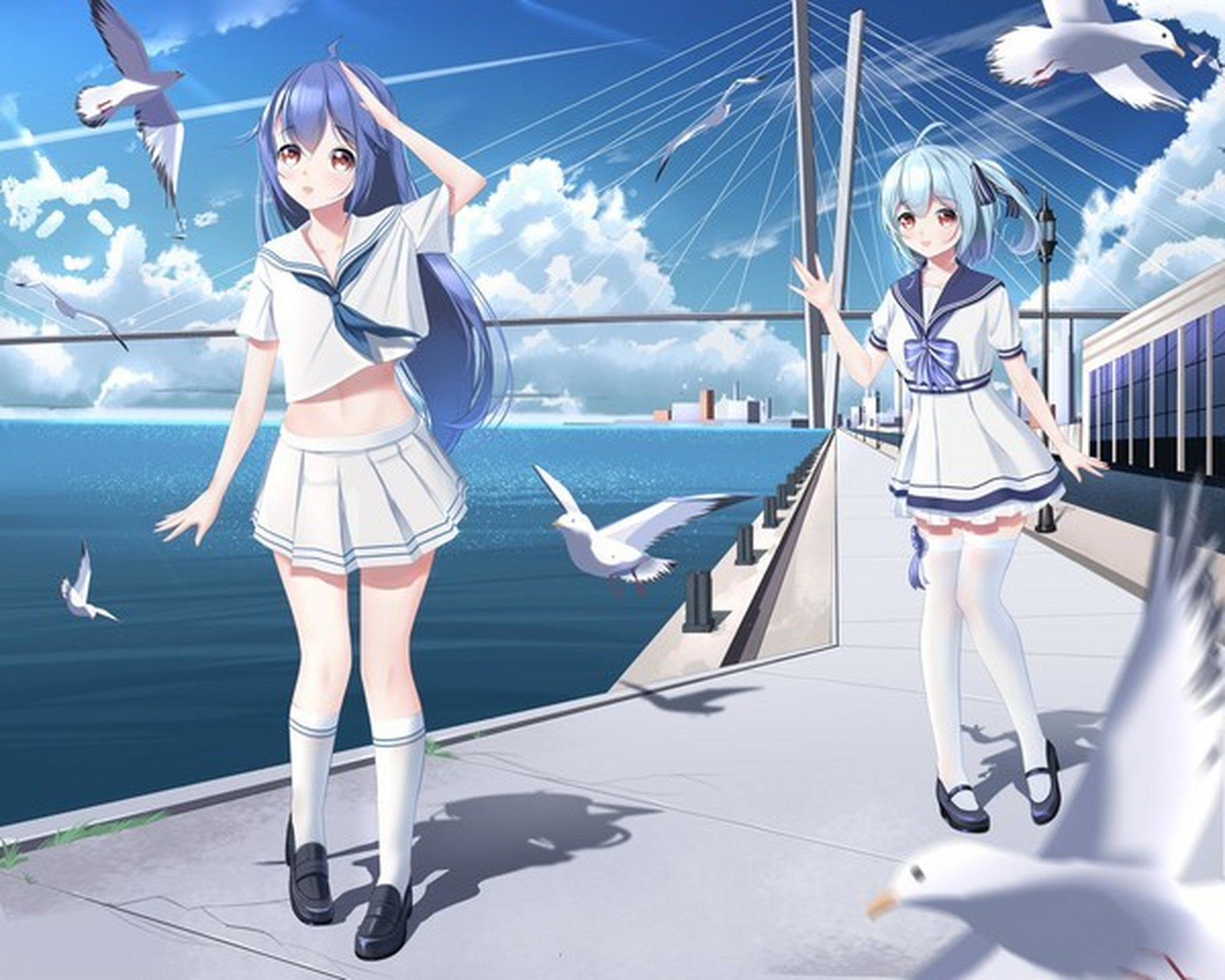 水手服2233#二次元# #动漫# #二次元美图#  画师:gg