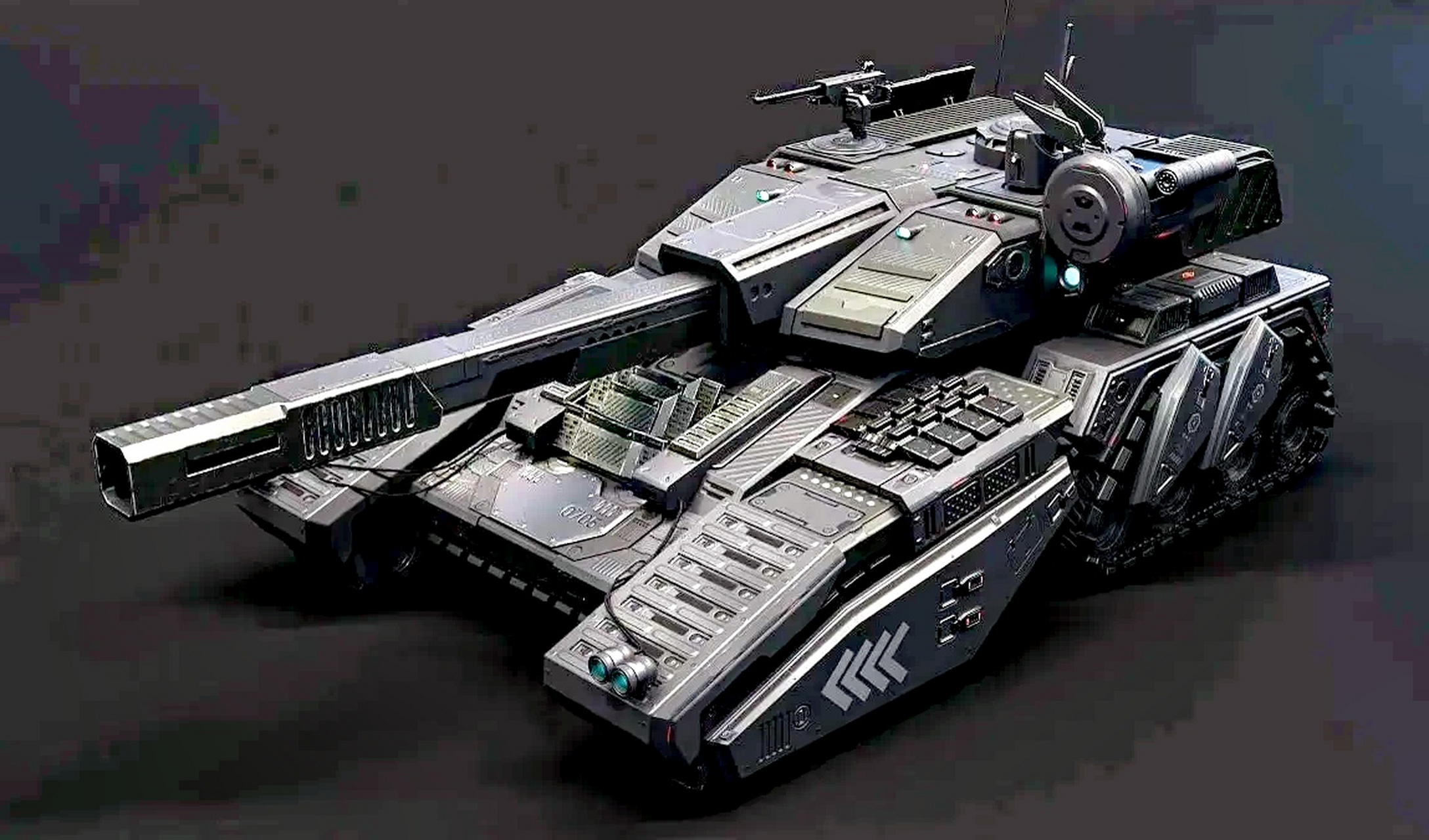 建模欣赏:动漫游戏中的未来装甲车辆与坦克. #动漫# #模型# #游戏#