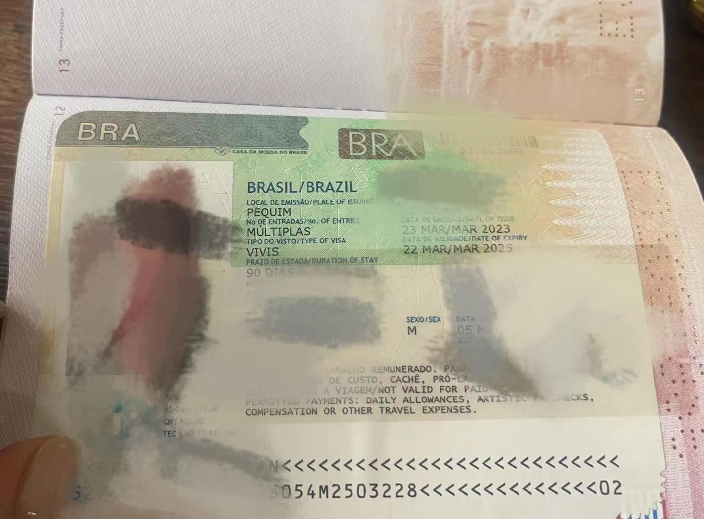 巴西签证,简化资料,100%保签!