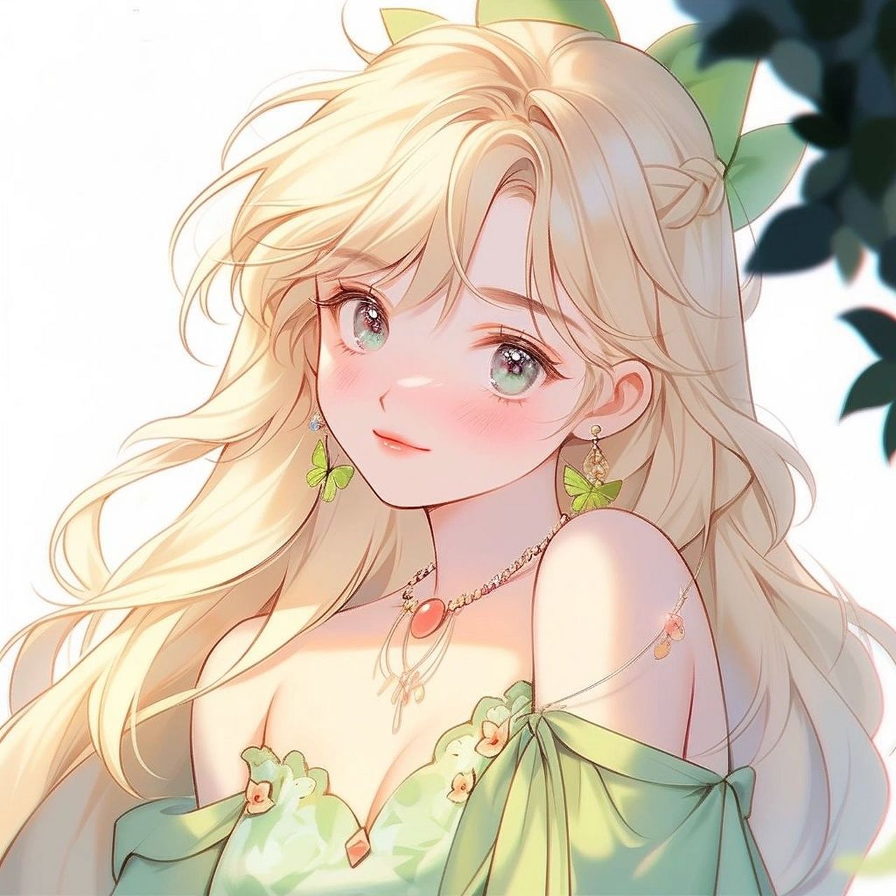 绿色系头像:这世间的温柔,皆如清新的绿色和你.