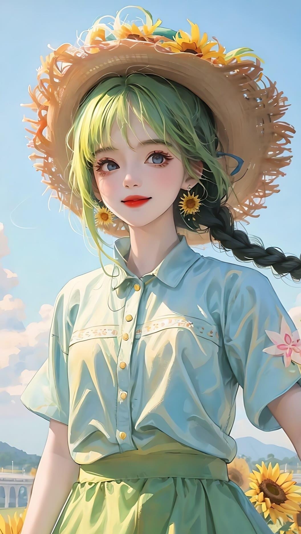 与田园风头像女田园风漫画人物壁纸感情壁纸温柔女角色温柔可爱平板