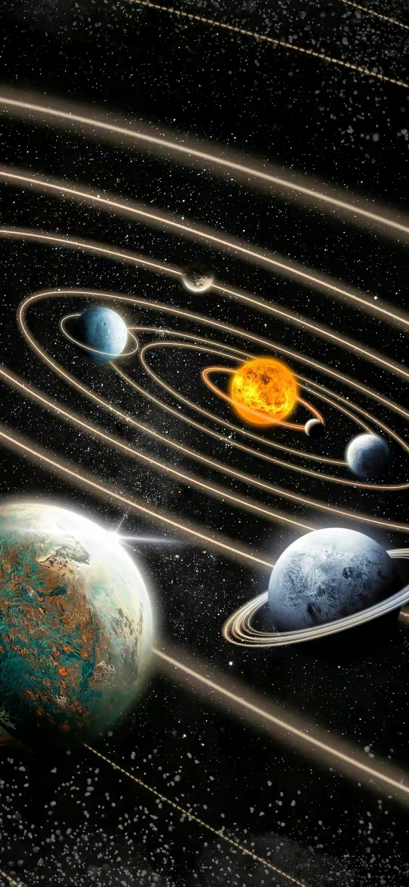 手机壁纸:太空星球1