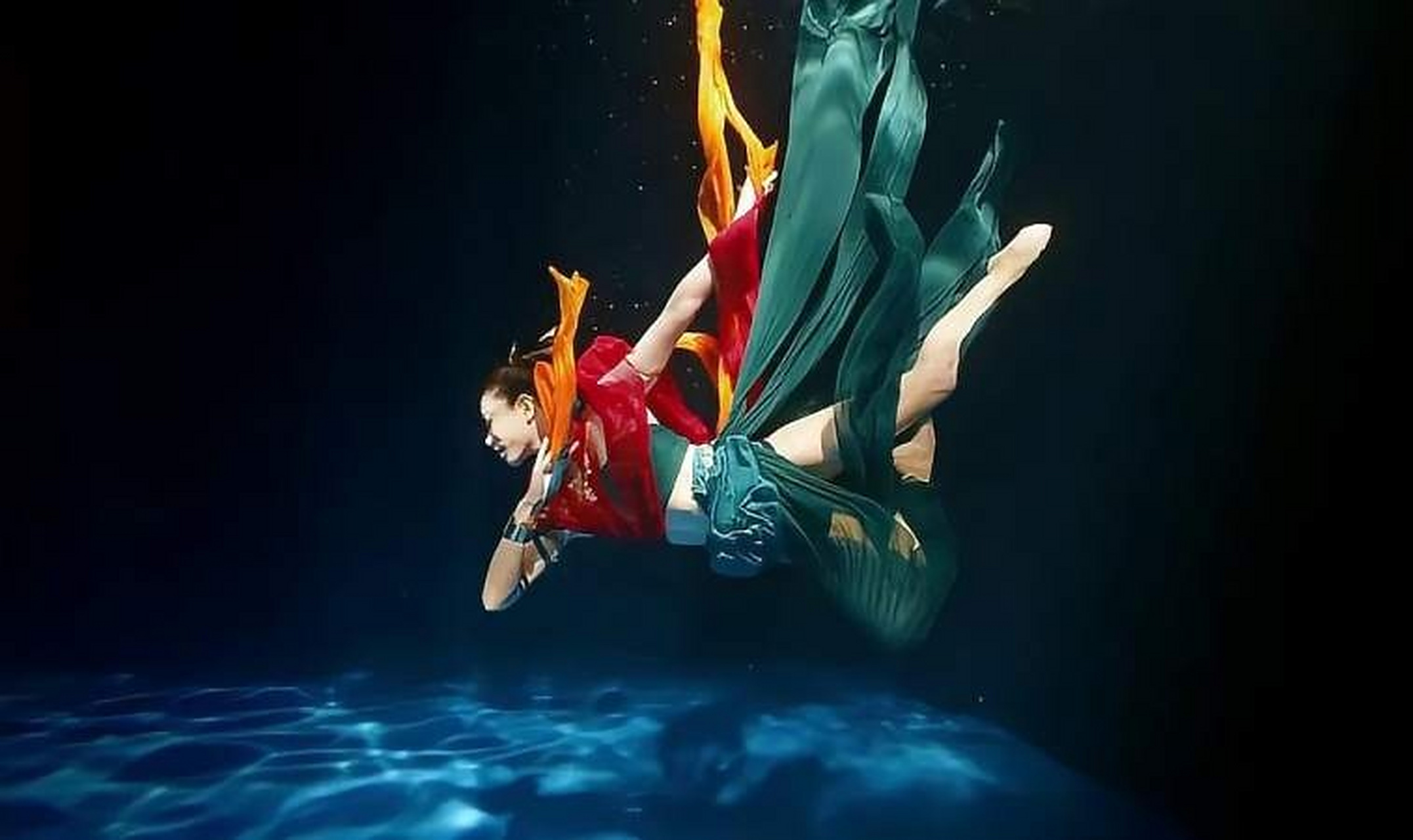 中国传统节日舞蹈「洛神水赋」水下舞蹈,河南卫视端午出圈名场面#艺术