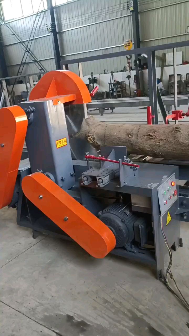制大型圆木推台锯,上下圆盘锯,合金锯片支持定