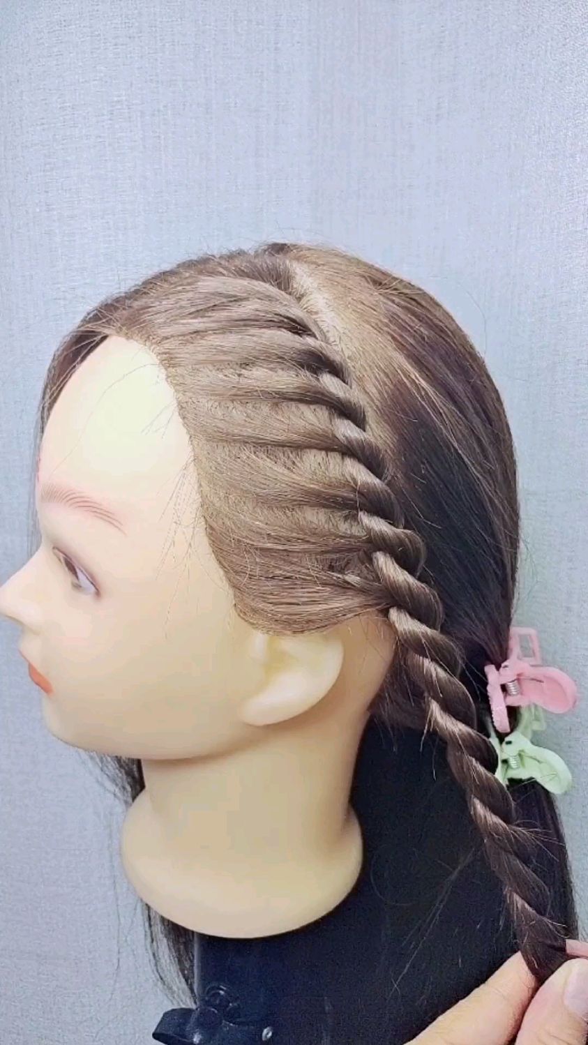 儿童编发:你编的两股拧为什么没有纹理感,两股拧慢教程来了,你能学会