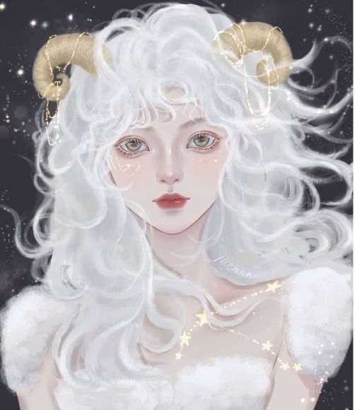 白羊女孩头像